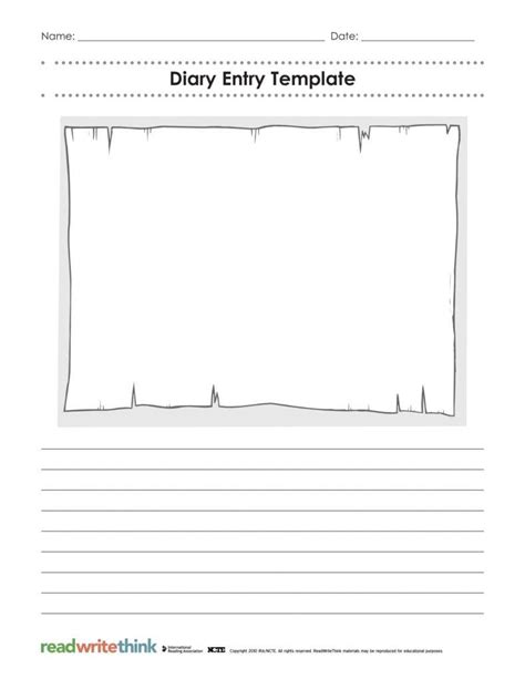 Diary Entry Template
